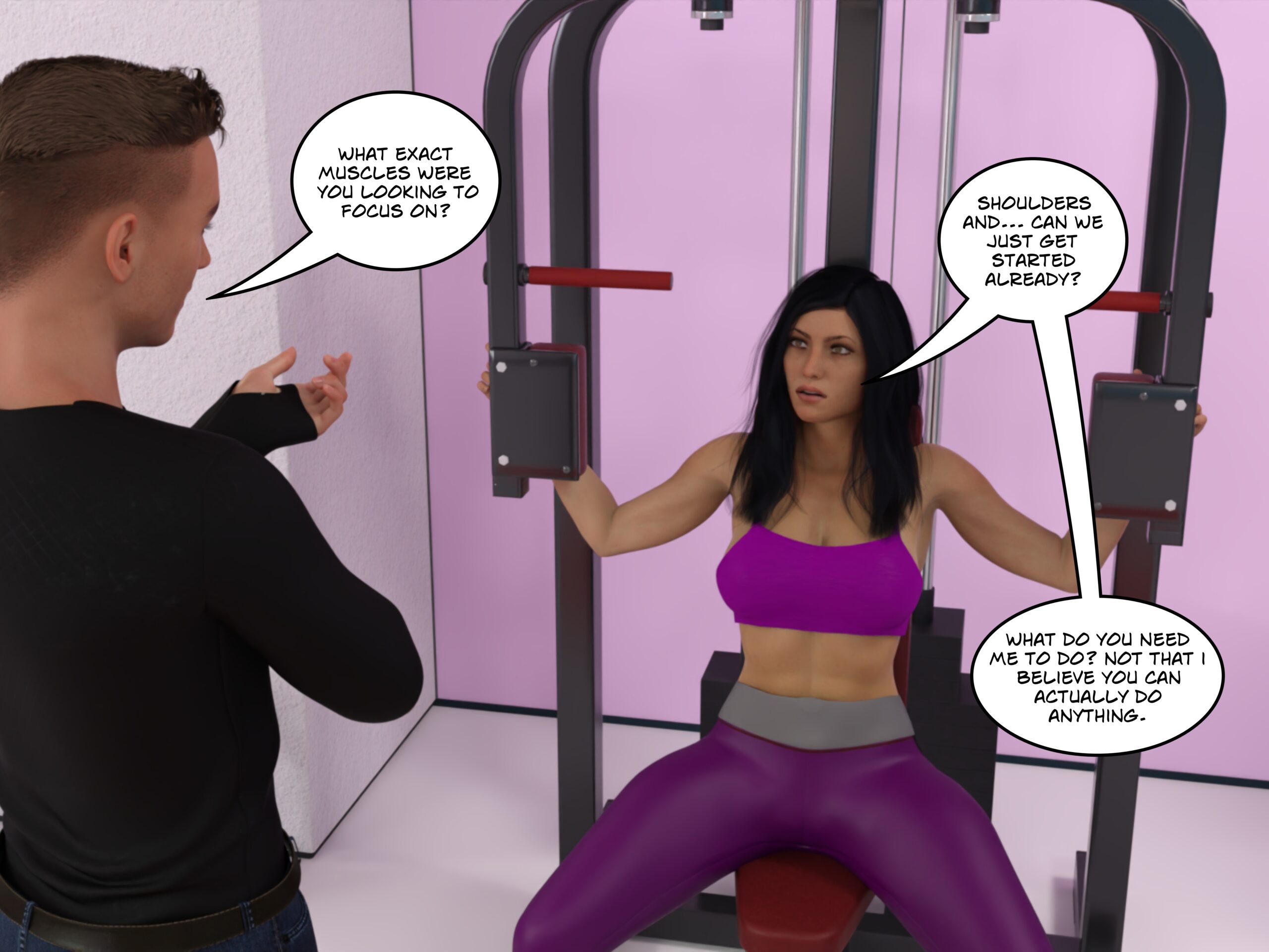 female muscle growth comic