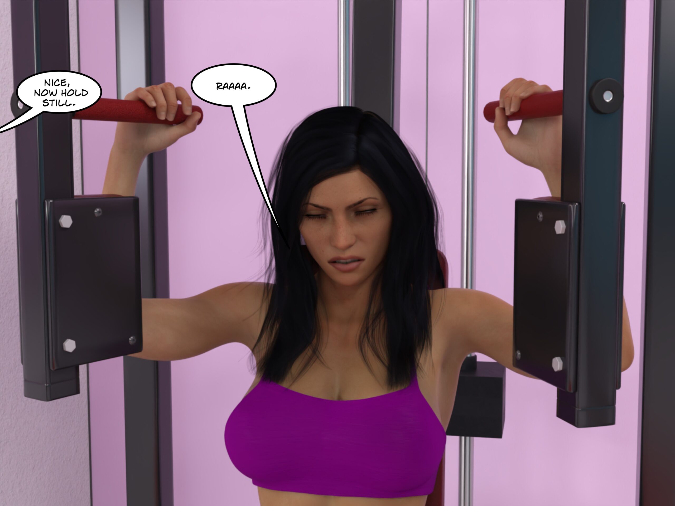 female muscle growth comic