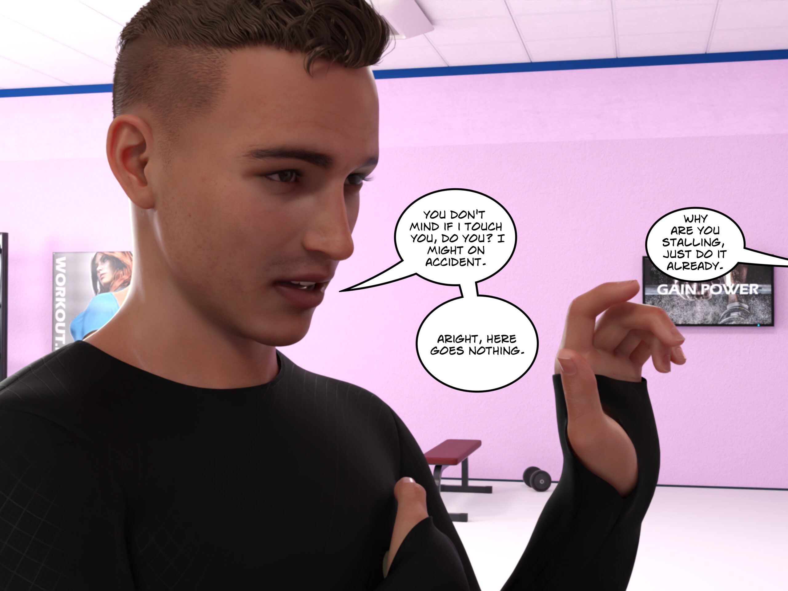 female muscle growth comic