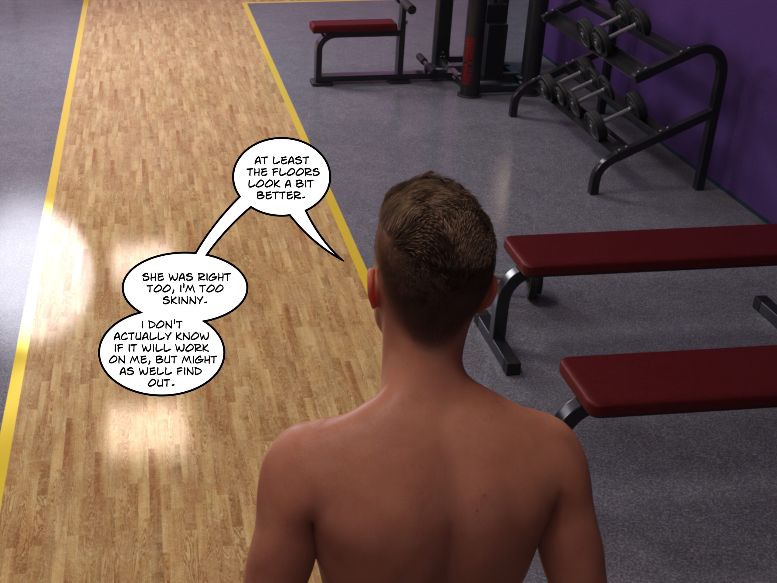 female muscle growth comic