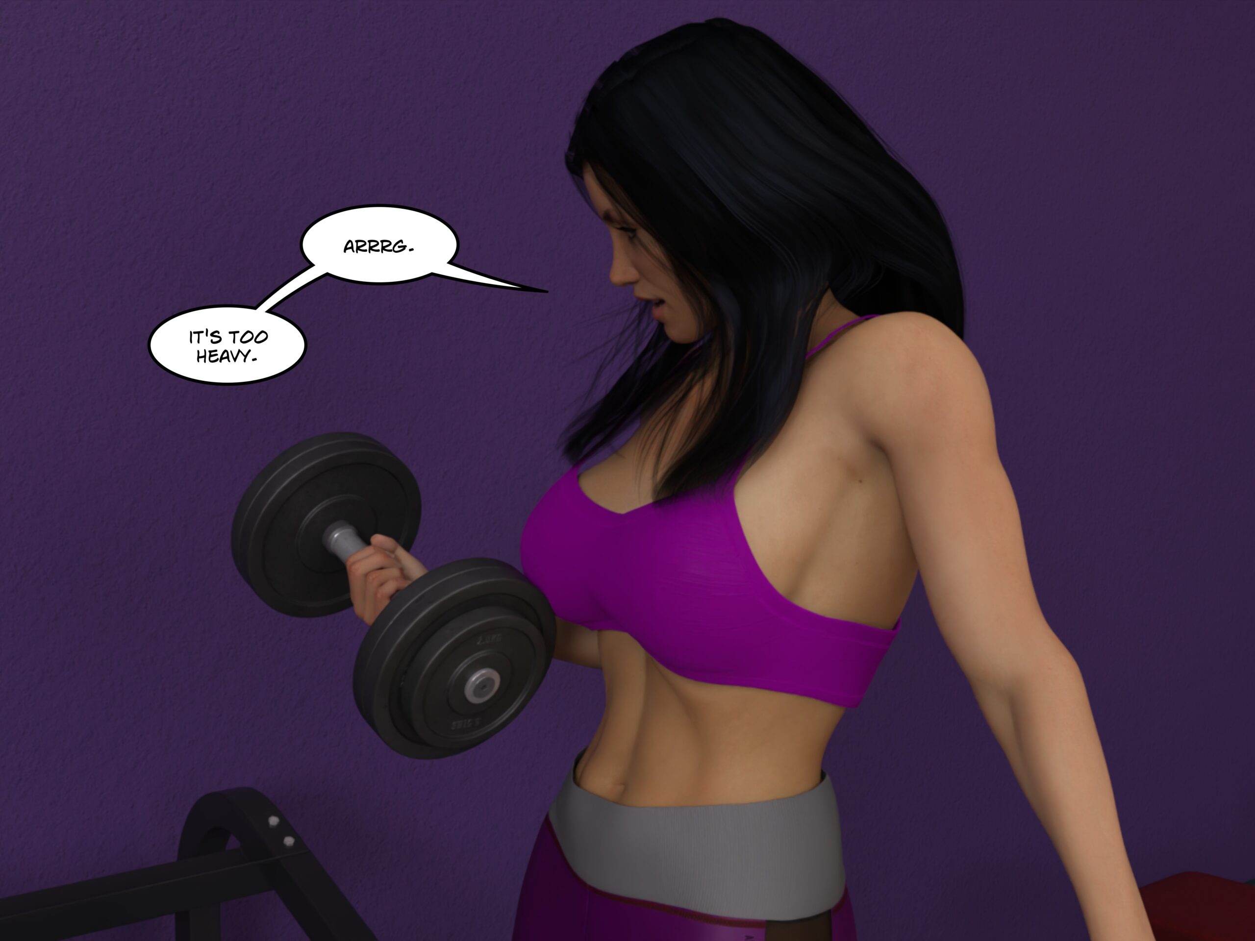 female muscle growth comic