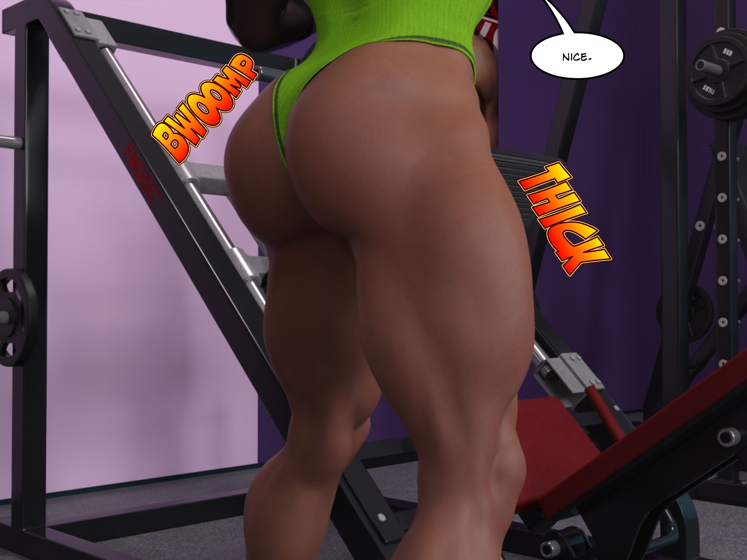 female muscle growth comic