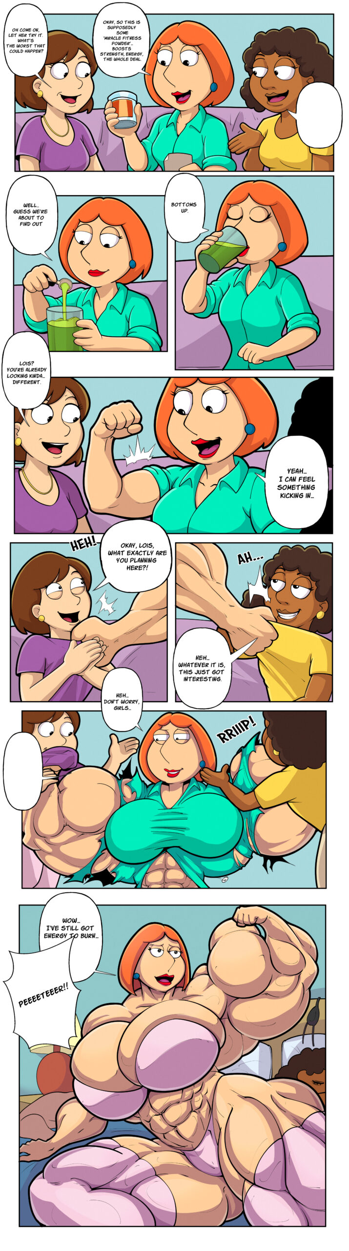 lois griffin female muscle growth
